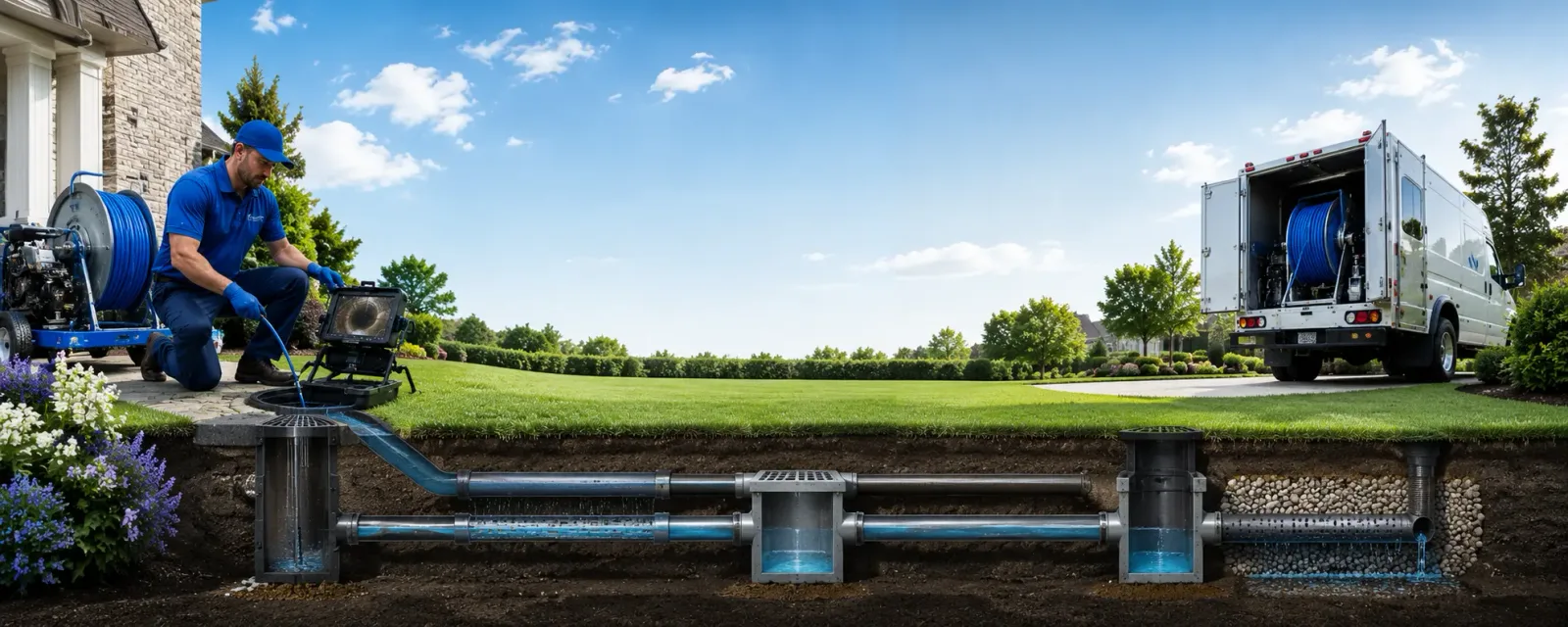 Outdoor drain cleaning information for Gilman, VT